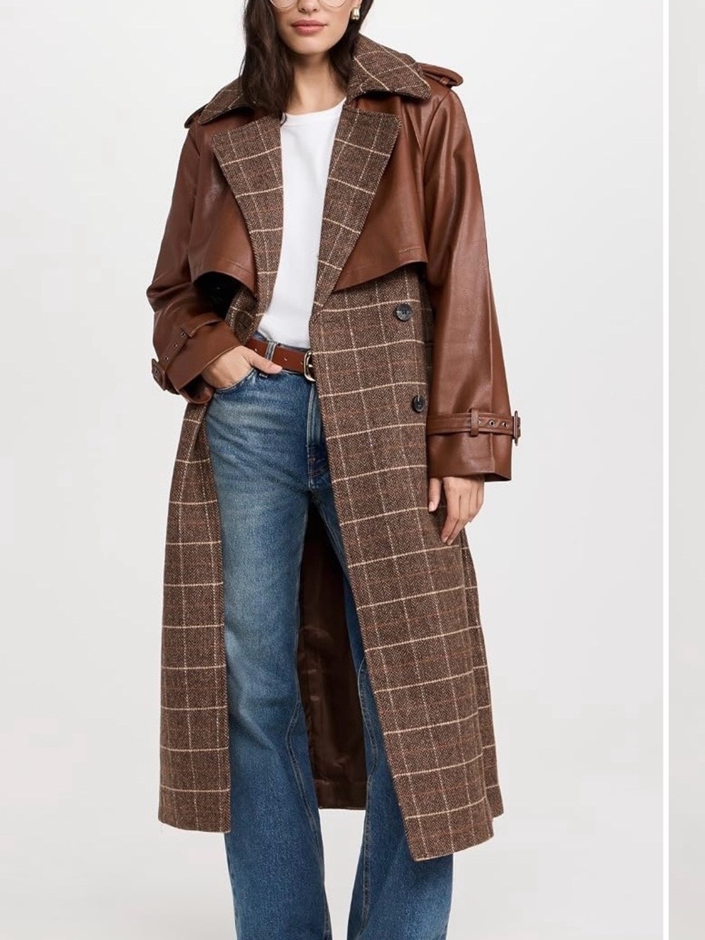 AVEC LES FILLES OVERSIZED MAXI TRENCH COAT